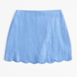 Abercrombie & Fitch Premium Linen Strapless
Scallop Set Skirt